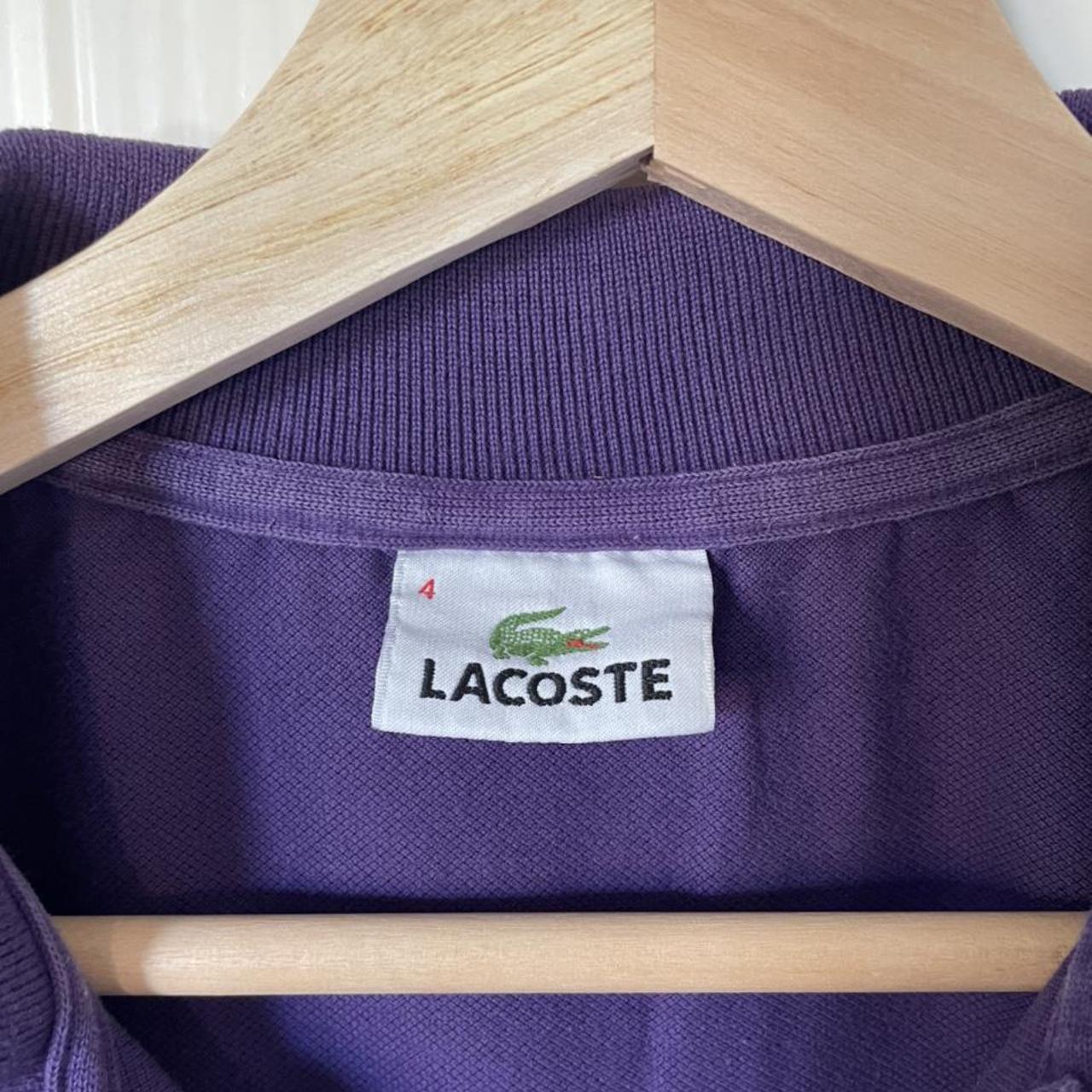 Super nice Lacoste purple polo shirt in men’s size... - Depop