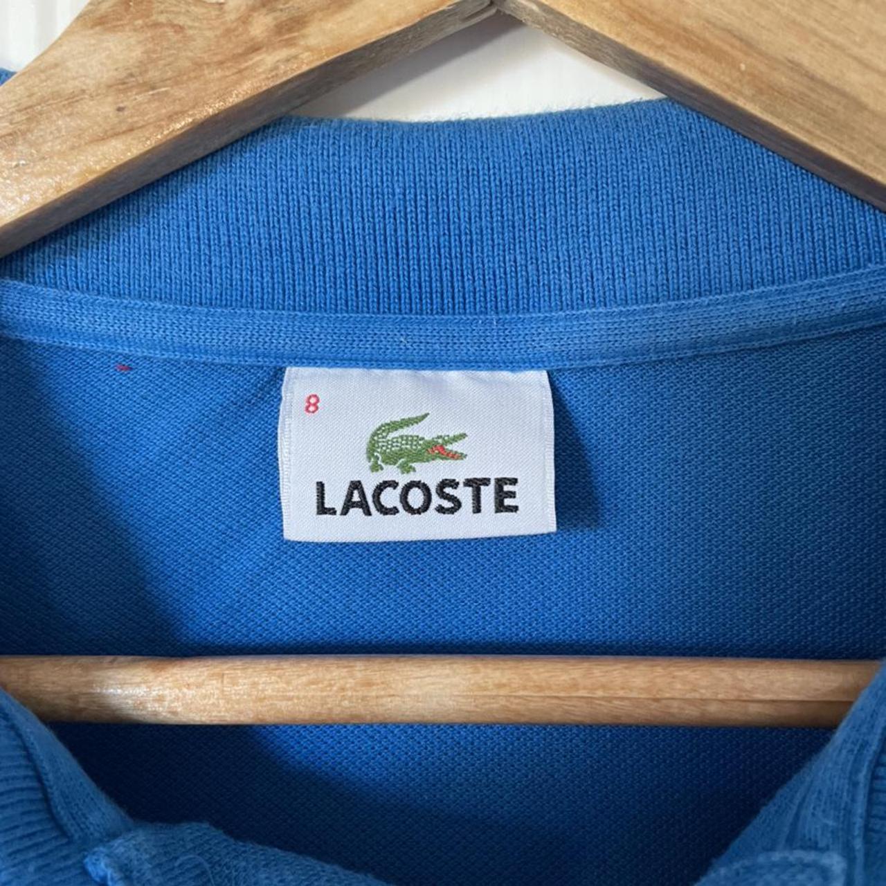 Lacoste polo shirt, royal blue colour in amazing... - Depop
