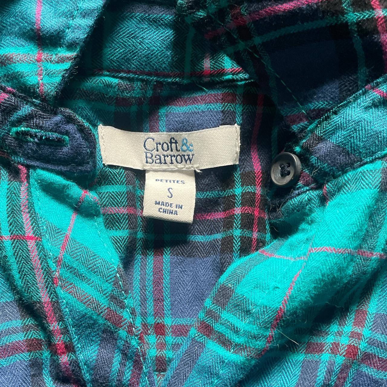 Brand new Croft & Barrow flannel, in jouniors size... - Depop