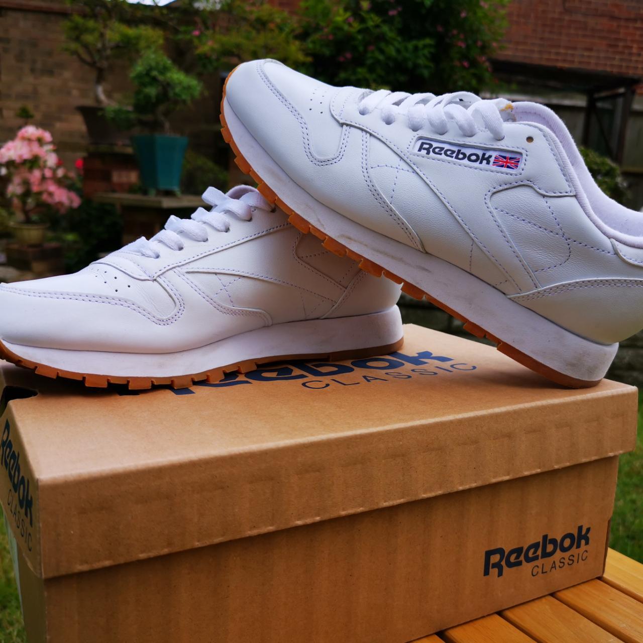reebok classic blue gum sole