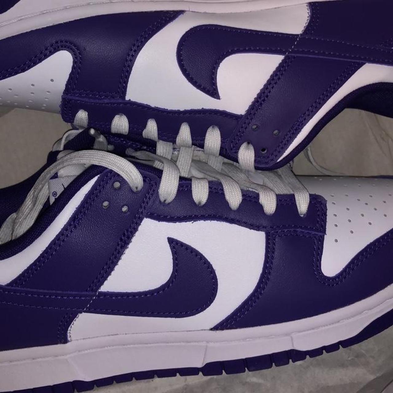 purple green dunks