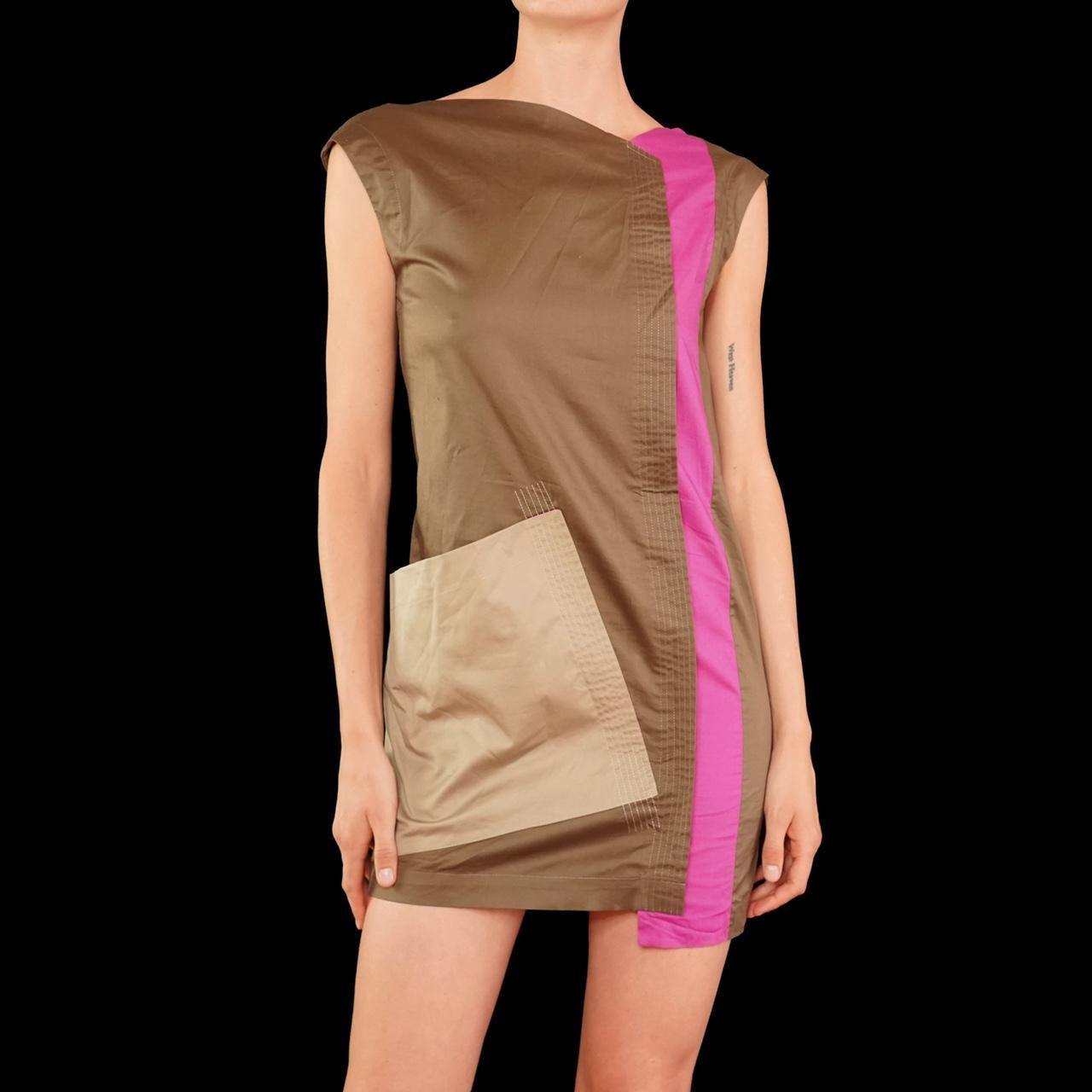 Jil Sander Women's Brown and Pink Dress