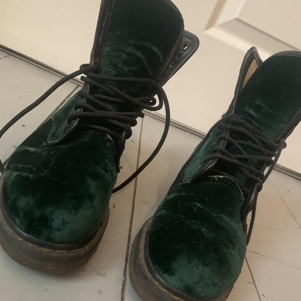 green velvet doc martens