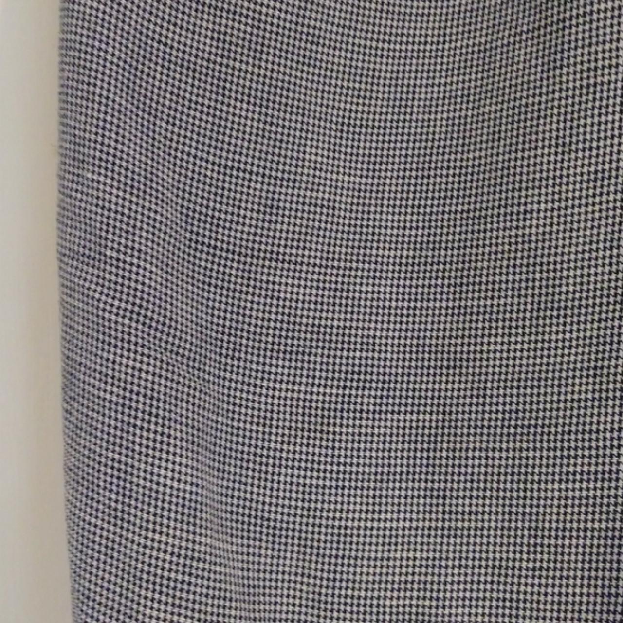 Eileen Fisher Black & White Mini Houndstooth Linen... - Depop