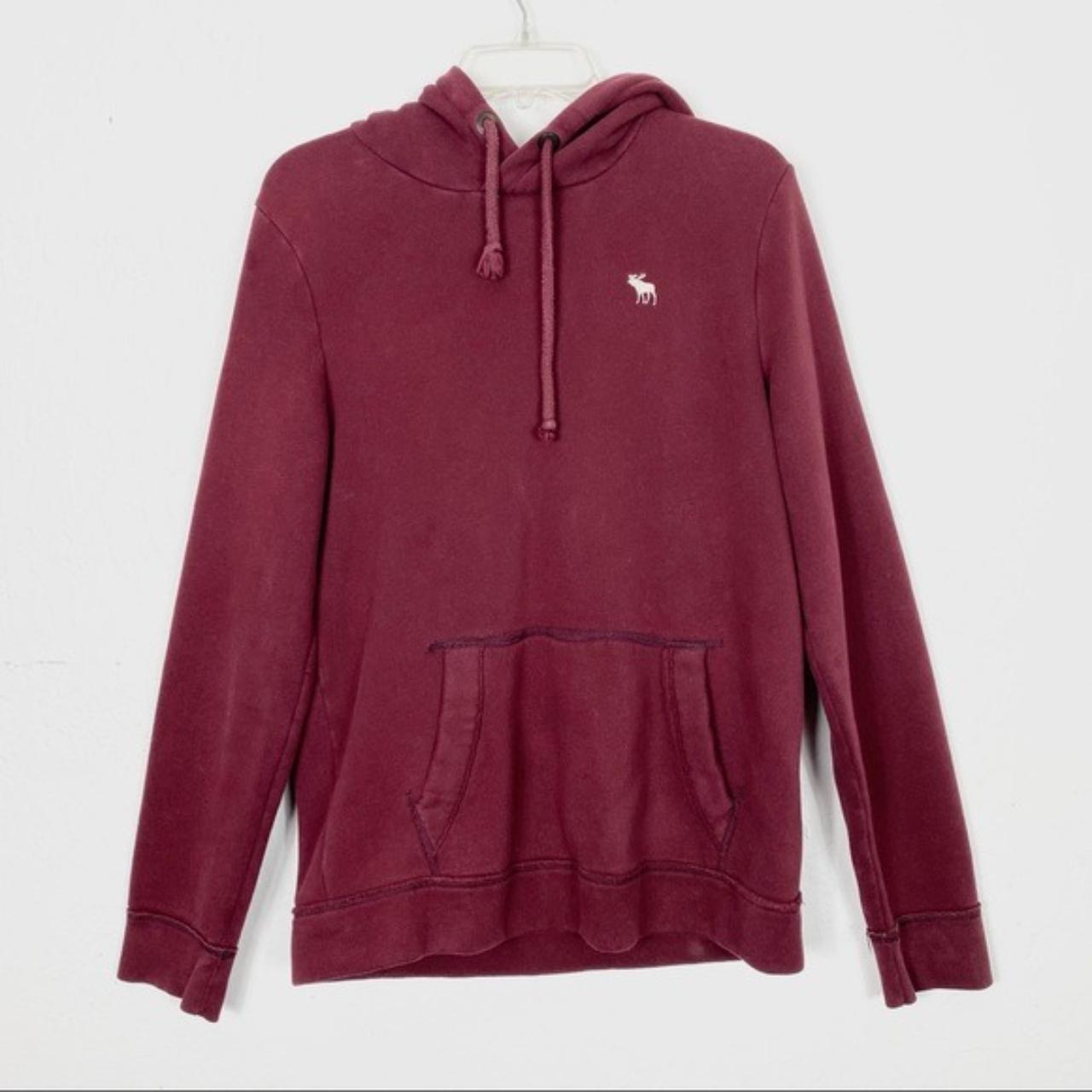 Abercrombie Maroon Red Hoodie Sweatshirt Gently used... Depop