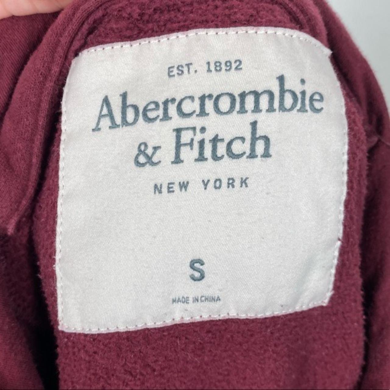 Abercrombie Maroon Red Hoodie Sweatshirt Gently used... Depop