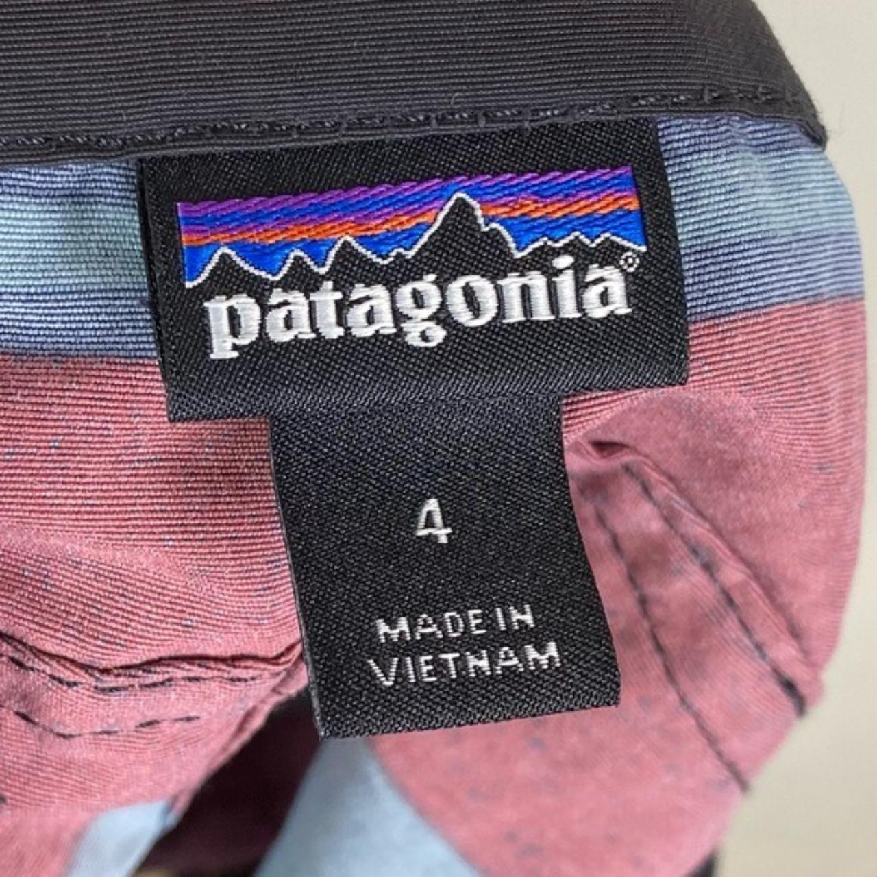 Patagonia Swim Red Black Grey Striped Lace Up... - Depop