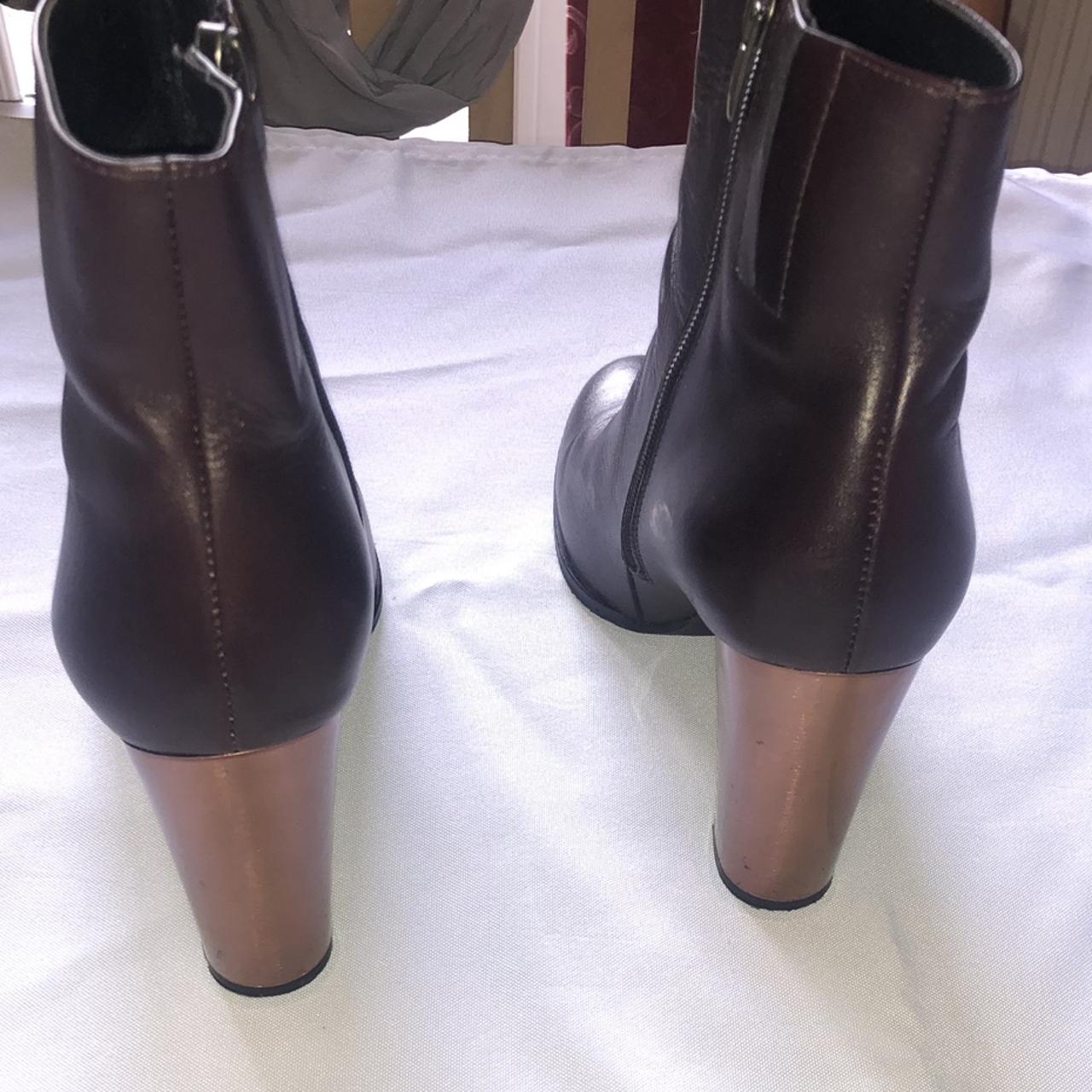 Carvela real leather purple heeled