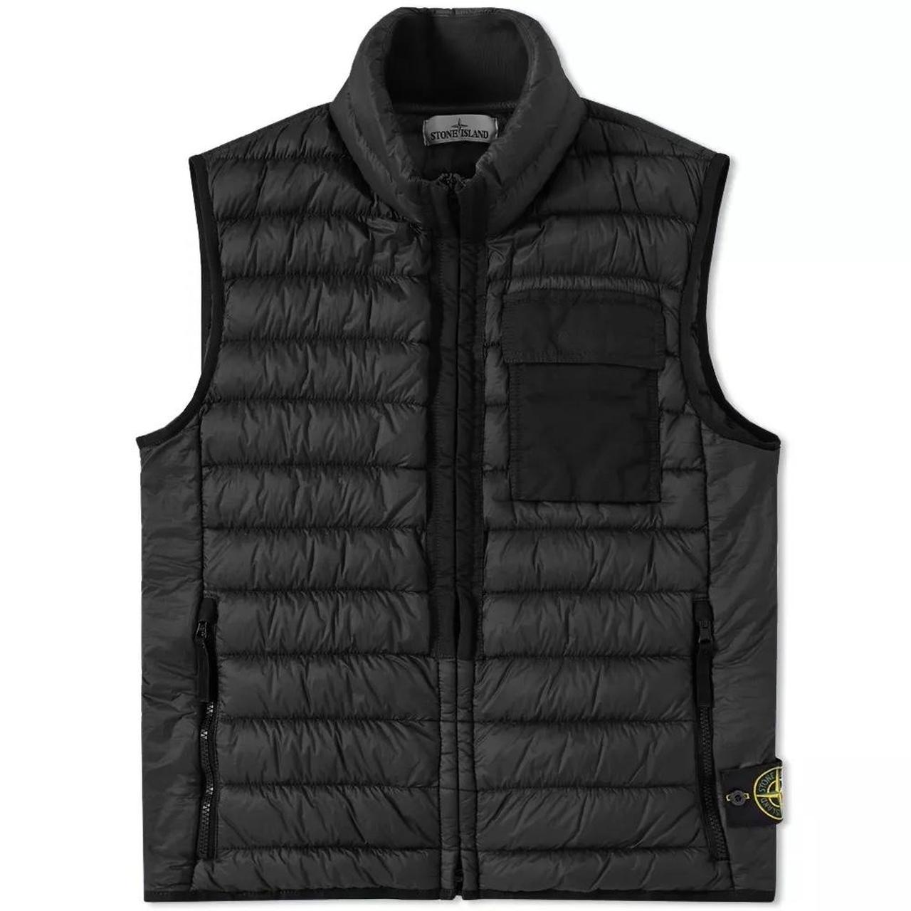 Stone island black bodywarmer gilet Worn a handful... - Depop