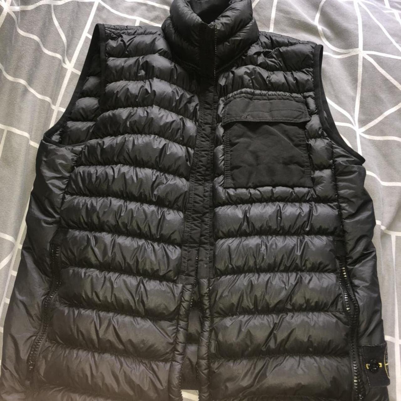 Stone island black bodywarmer gilet Worn a handful... - Depop