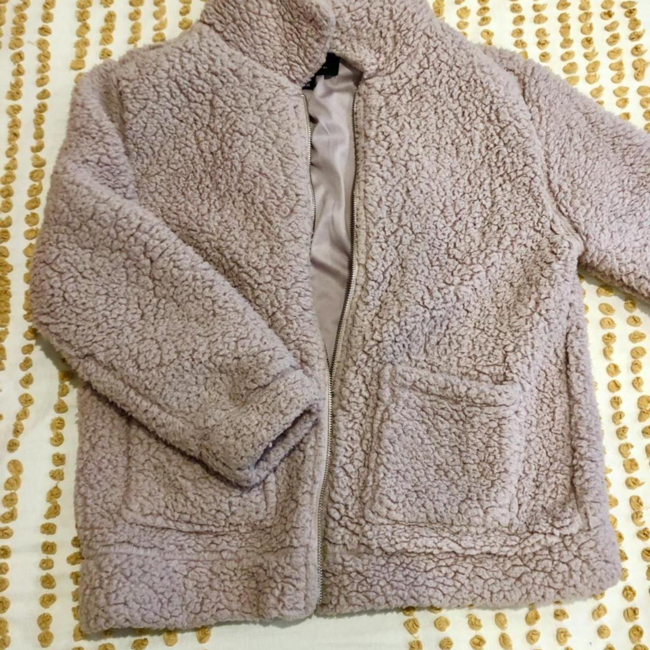 lavender sherpa jacket