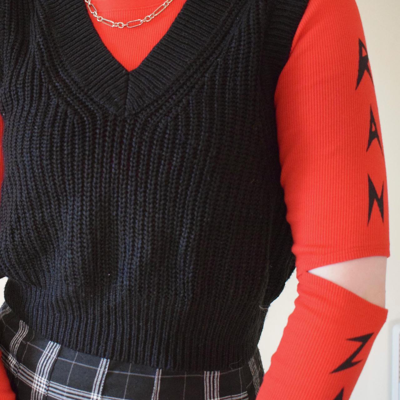 Red Small Long Sleeved Top That Is A Good Thick Depop