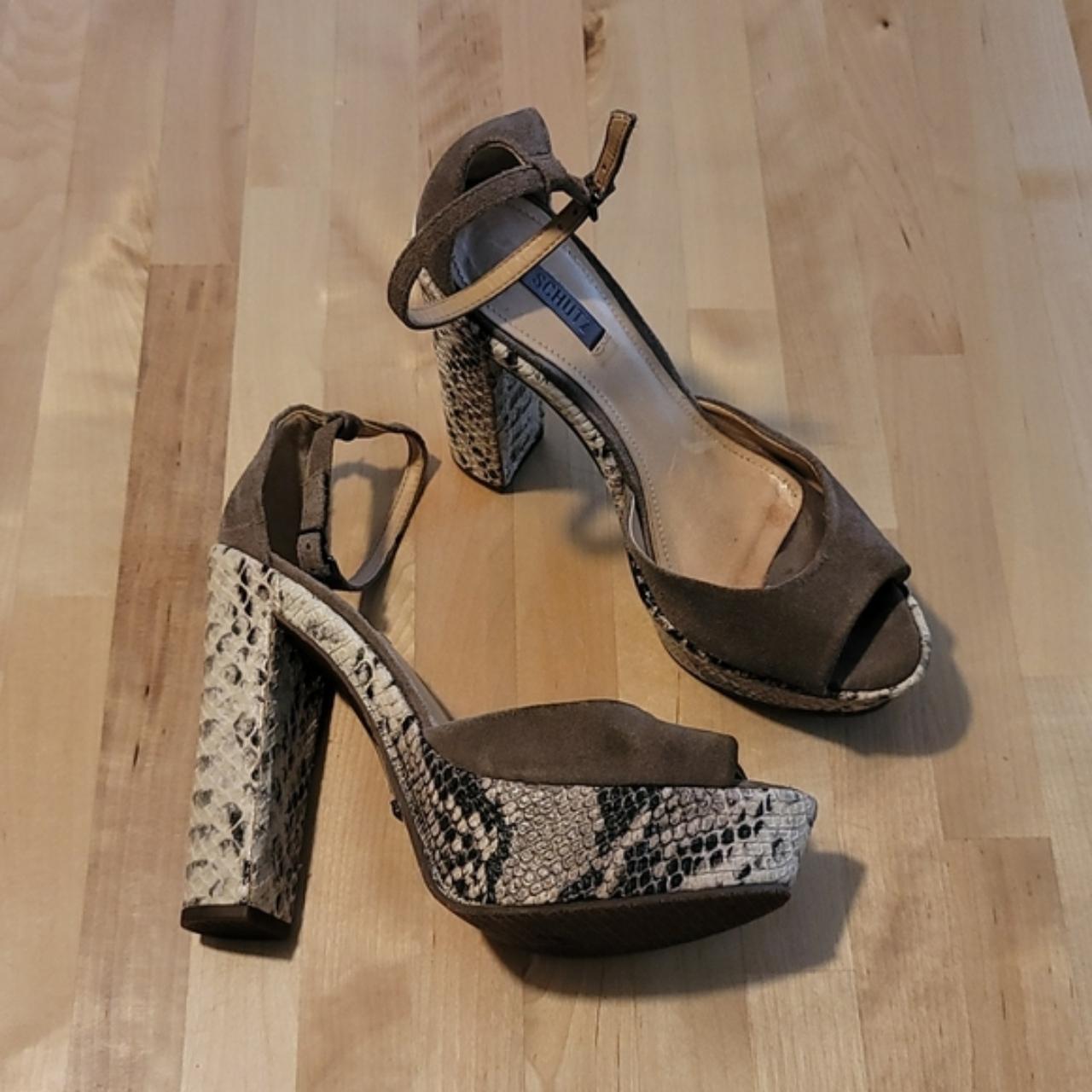 schutz platform sneakers