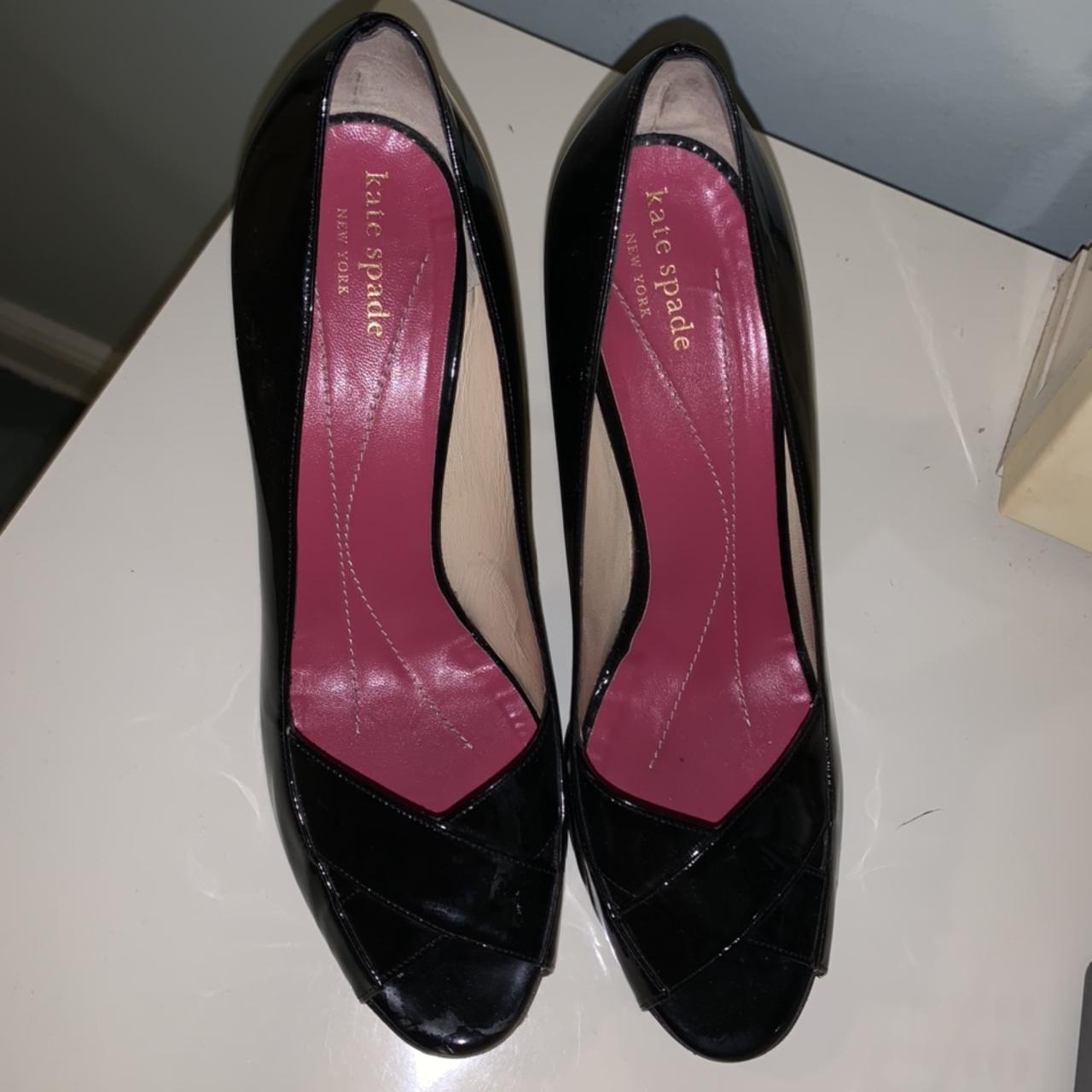 kate spade black heels