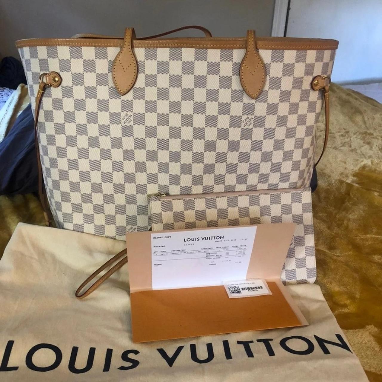 Louis Vuitton Neverfull MM for sale, some wear - Depop