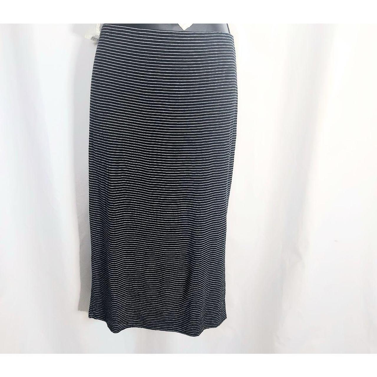 Vince Camuto black & white striped tube maxi skirt... - Depop