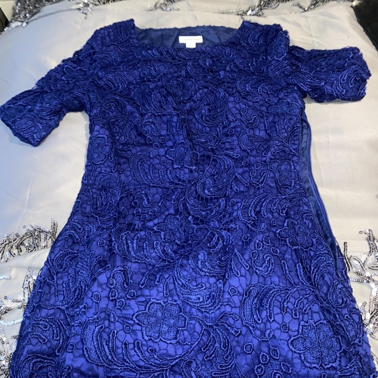 Monsoon royal blue lace mini dress could also been... - Depop