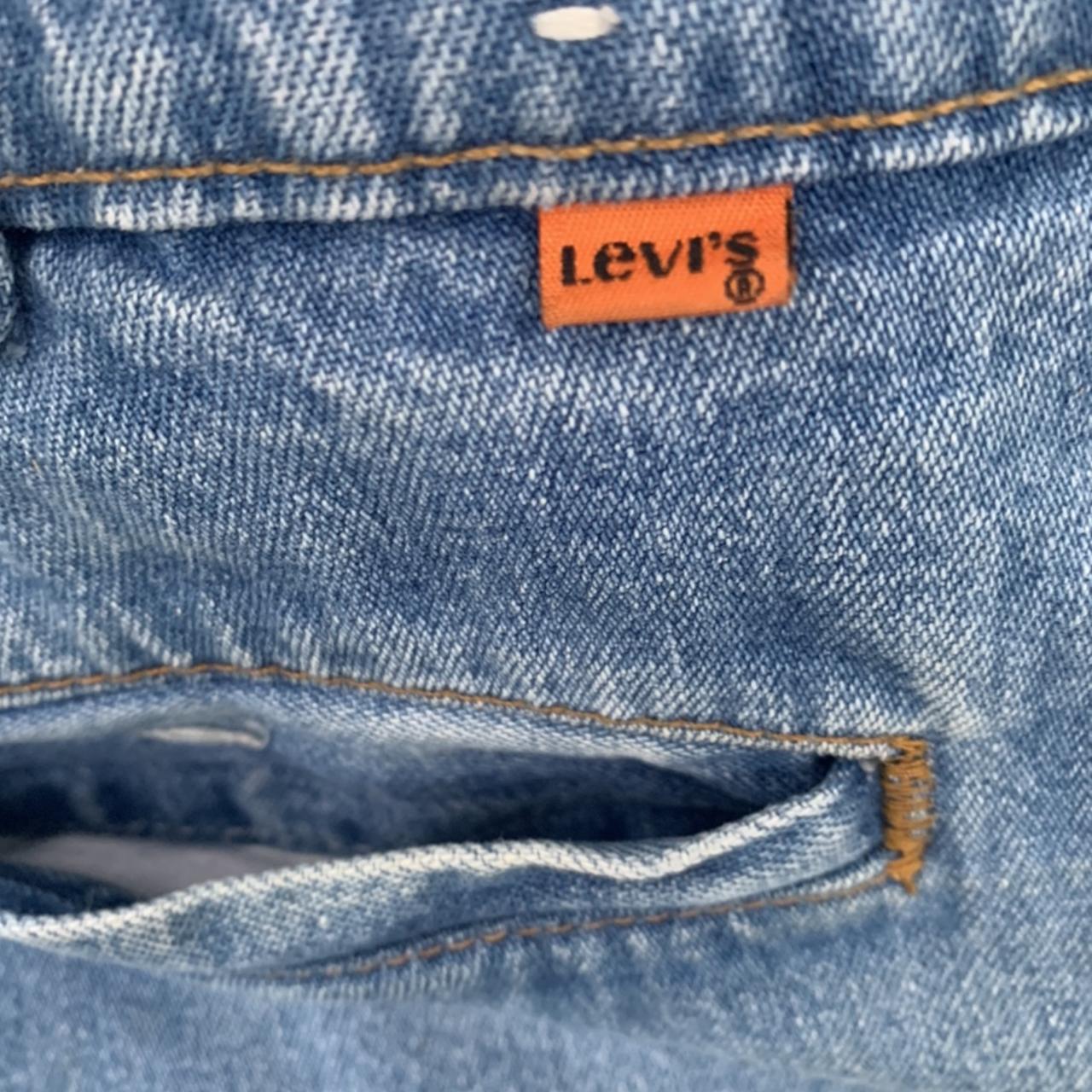 Levi's 505c orange sale tab