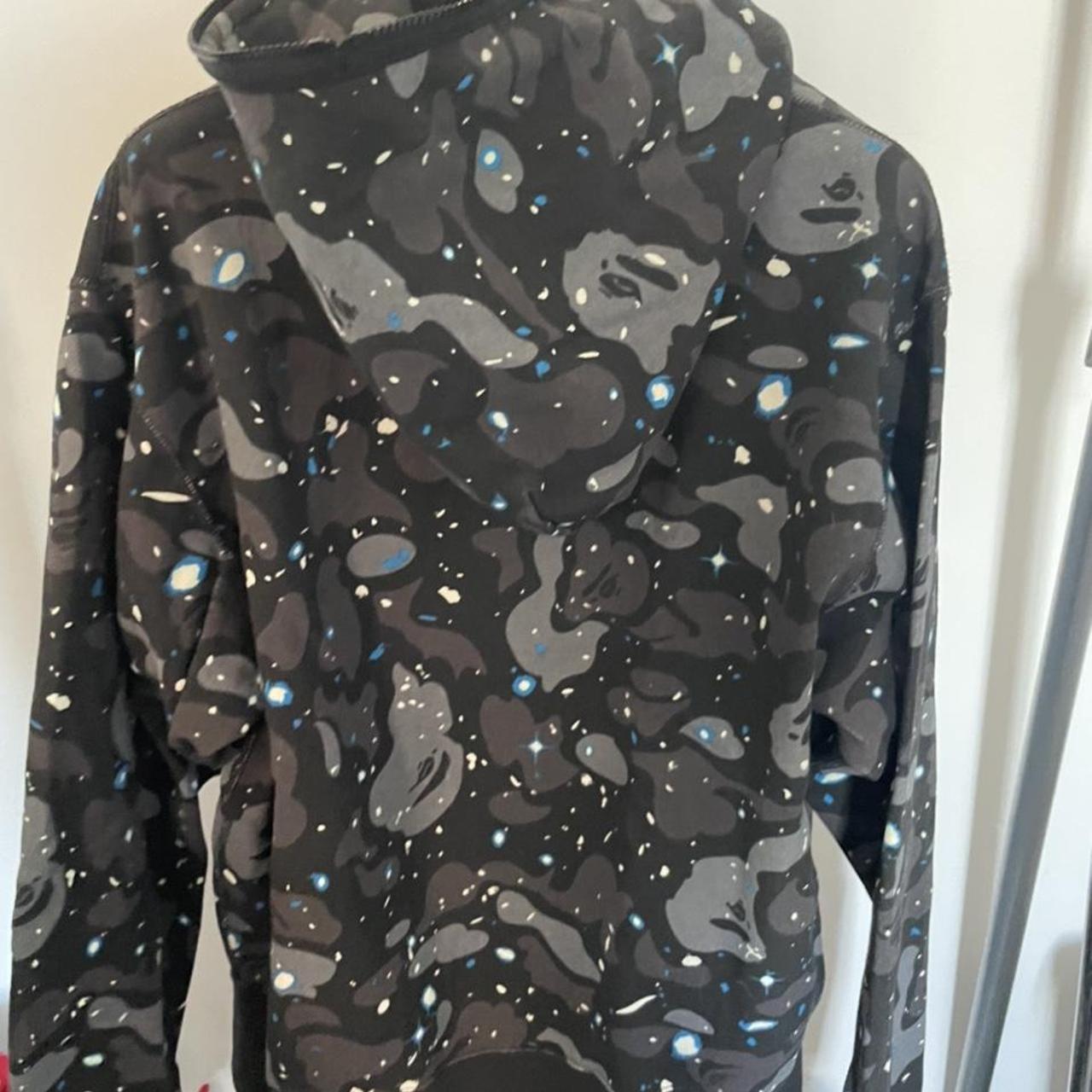 Bape relaxed space camo online full zip hoodie black