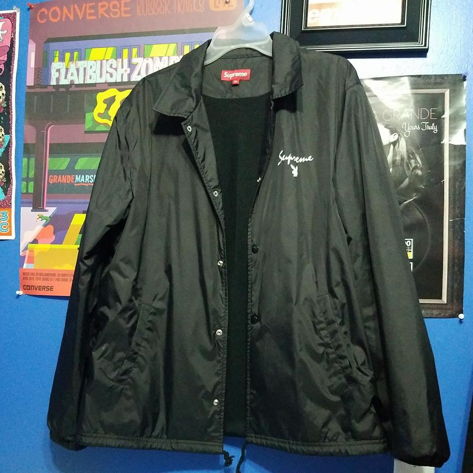 Supreme x Playboy Coach Jacket Size XL 8.5/10... - Depop