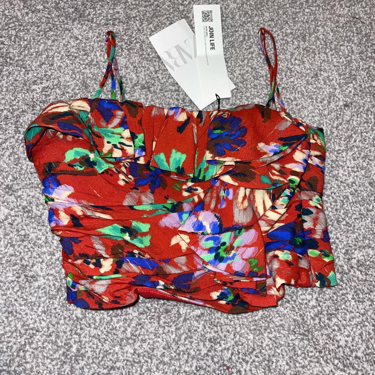 Zara corset style top, brand new with tags. message... Depop