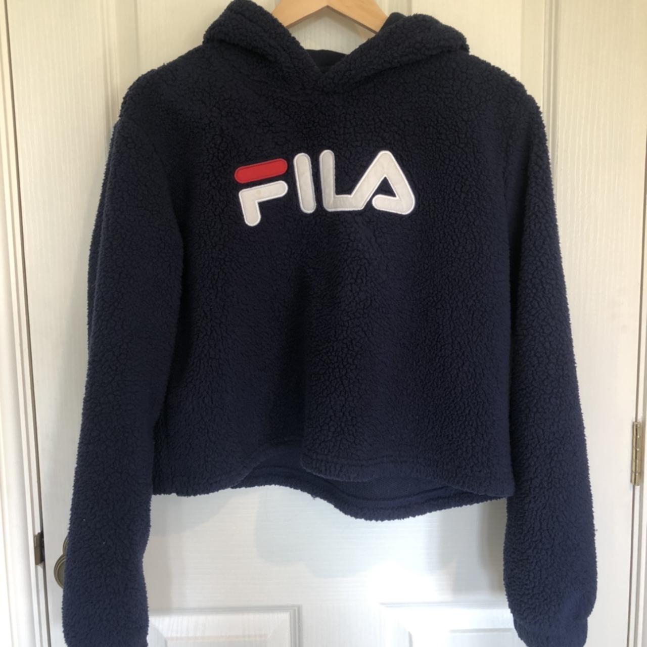 Fluffy fila jumper hotsell