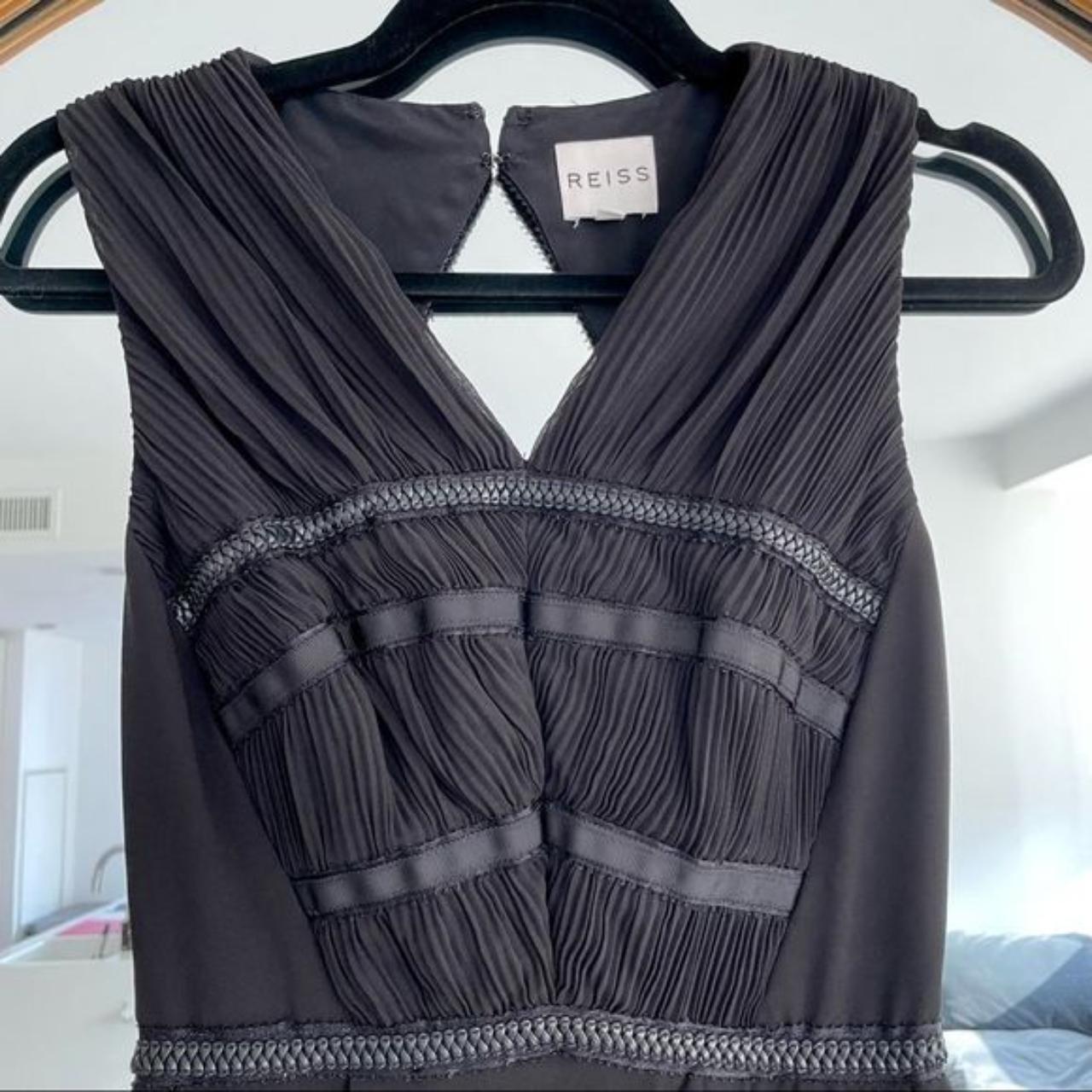 Product Image 4 - EUC REISS Black Satin Dress