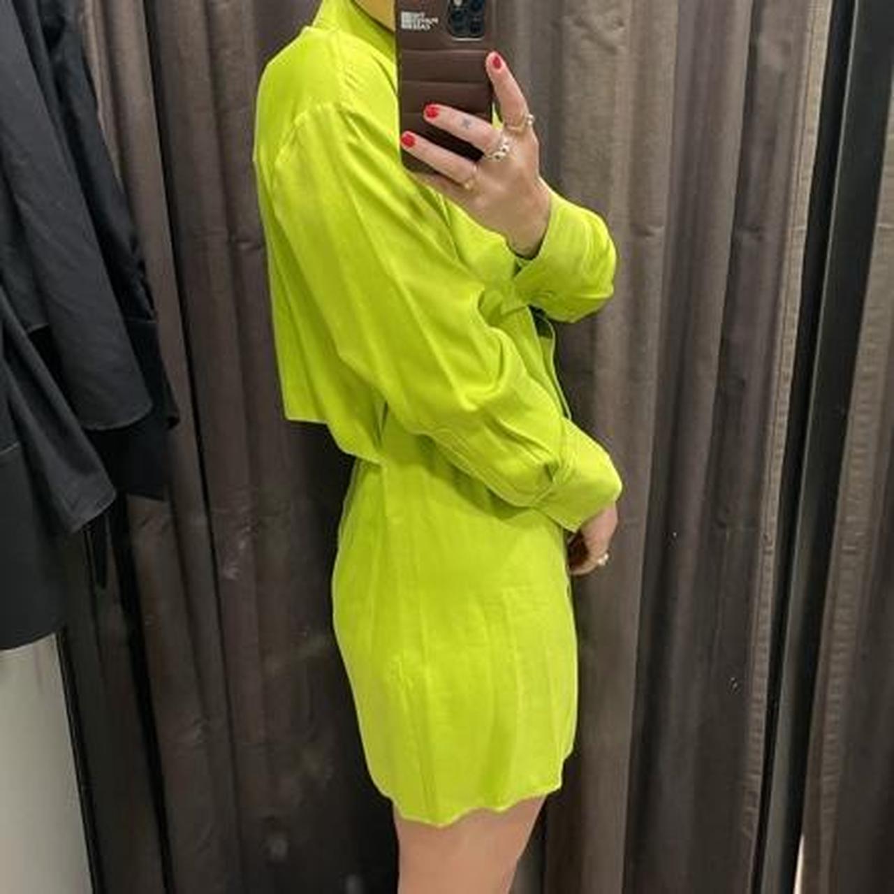 Zara Women's Green Dress | Depop