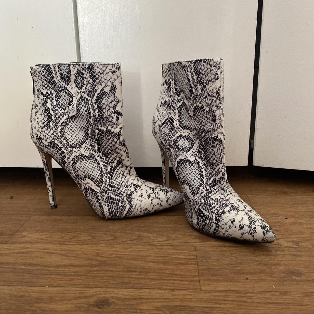 Grey stiletto clearance booties