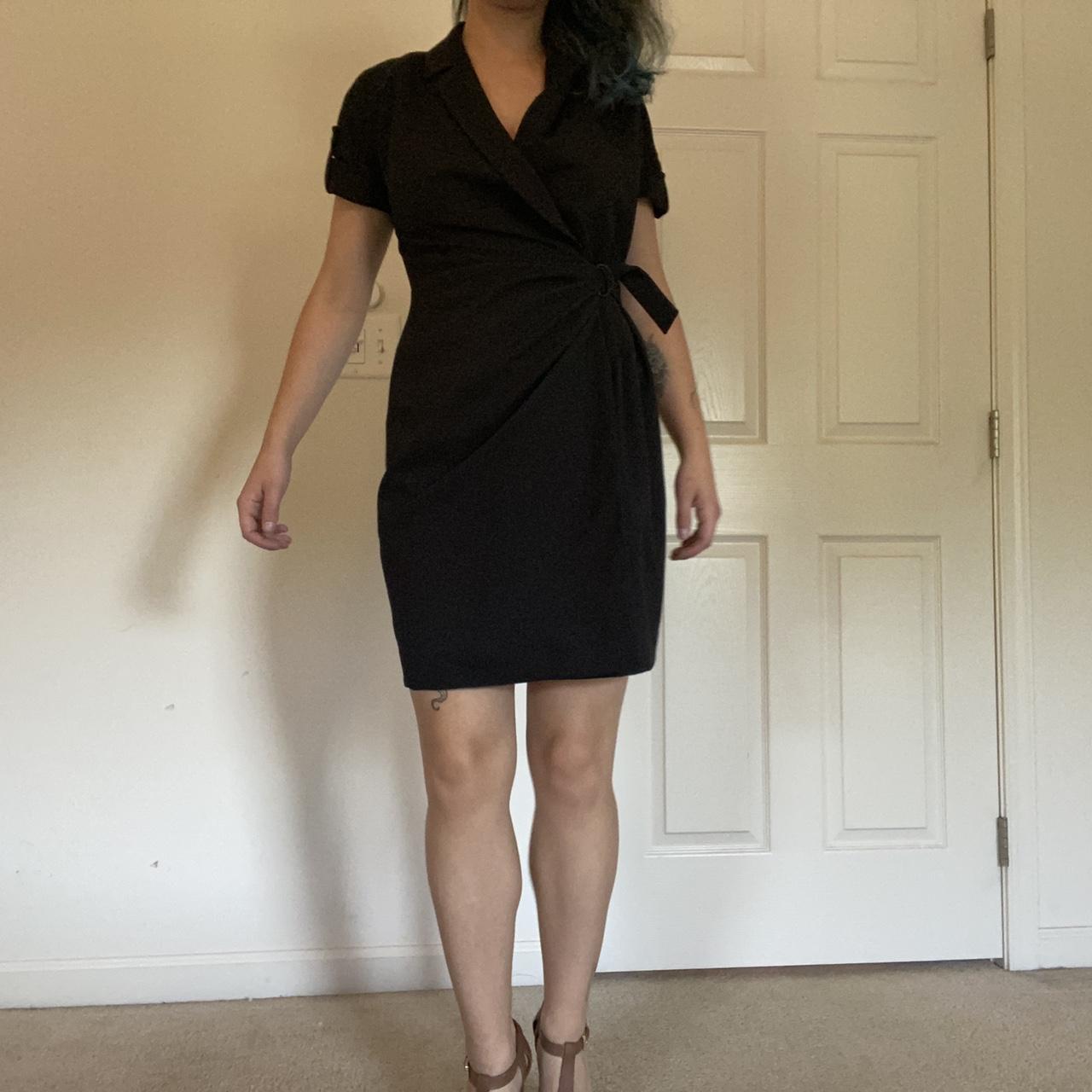 Black Calvin Klein business casual dress. Possibly... - Depop