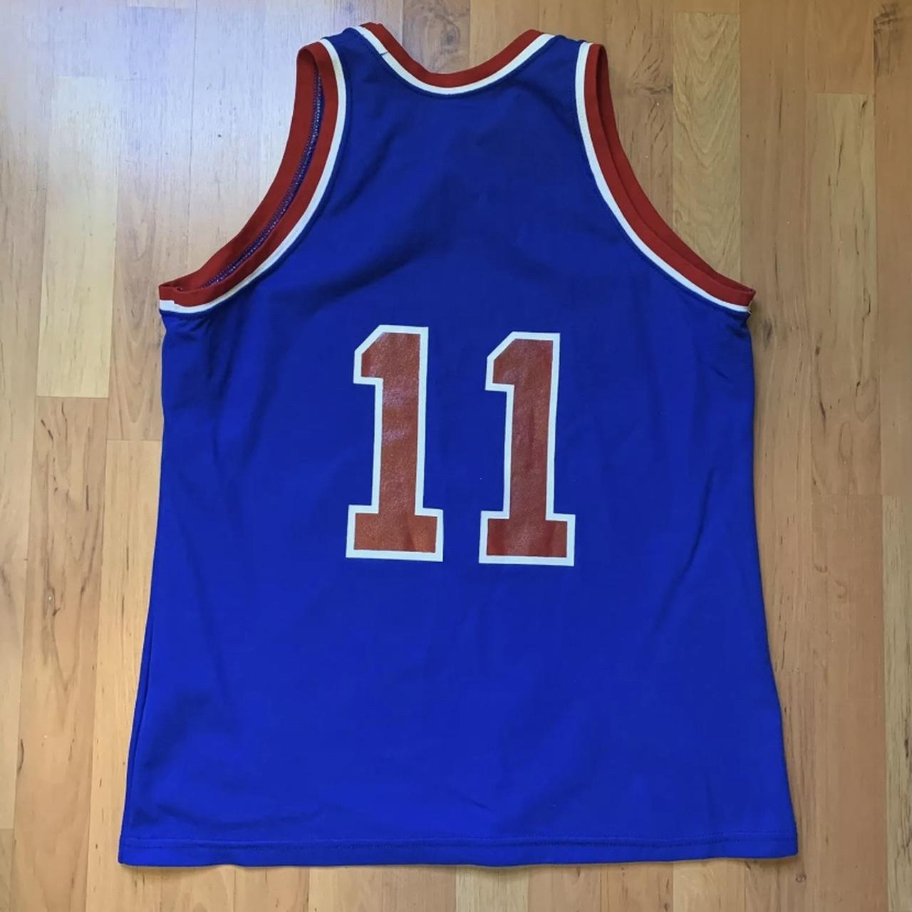 Vintage 80s MacGregor Sand Knit NBA Detroit Pistons - Depop