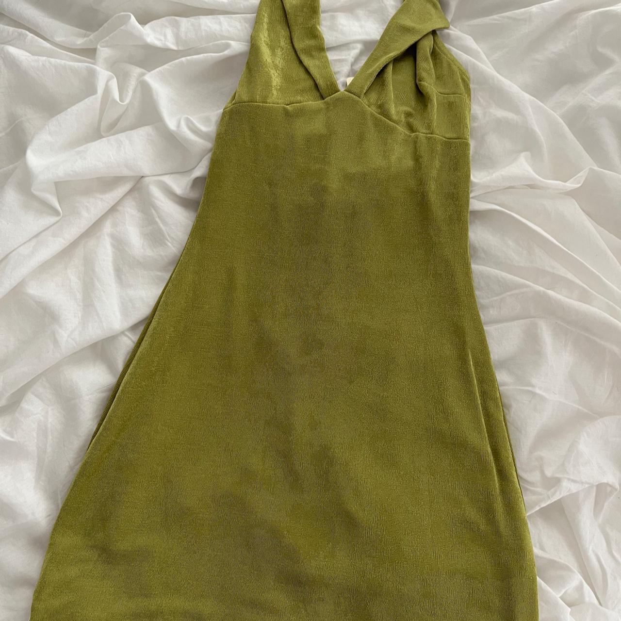 Peppermayo Women's Khaki and Green Dress