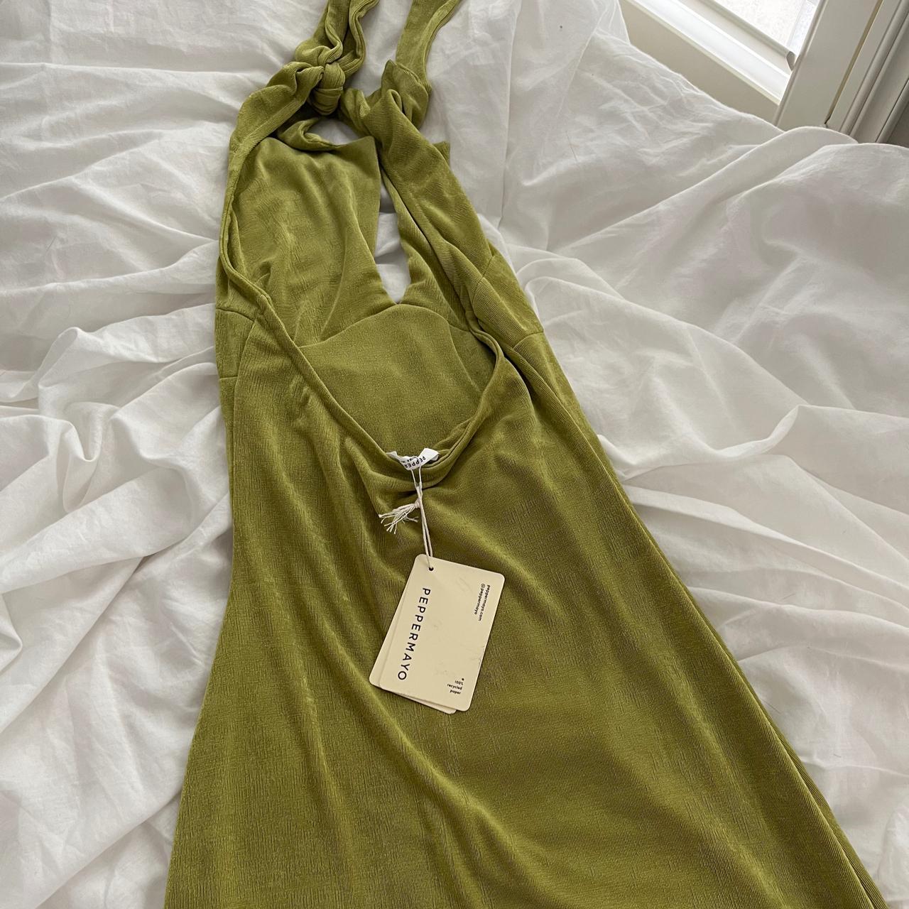 Peppermayo Women's Khaki and Green Dress (2)