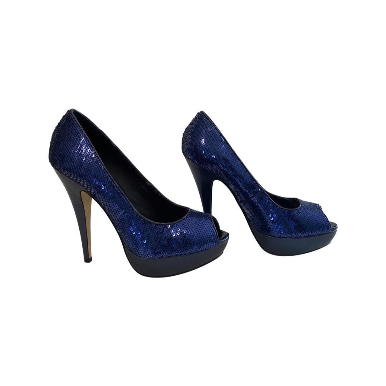 Royal blue clearance sequin heels