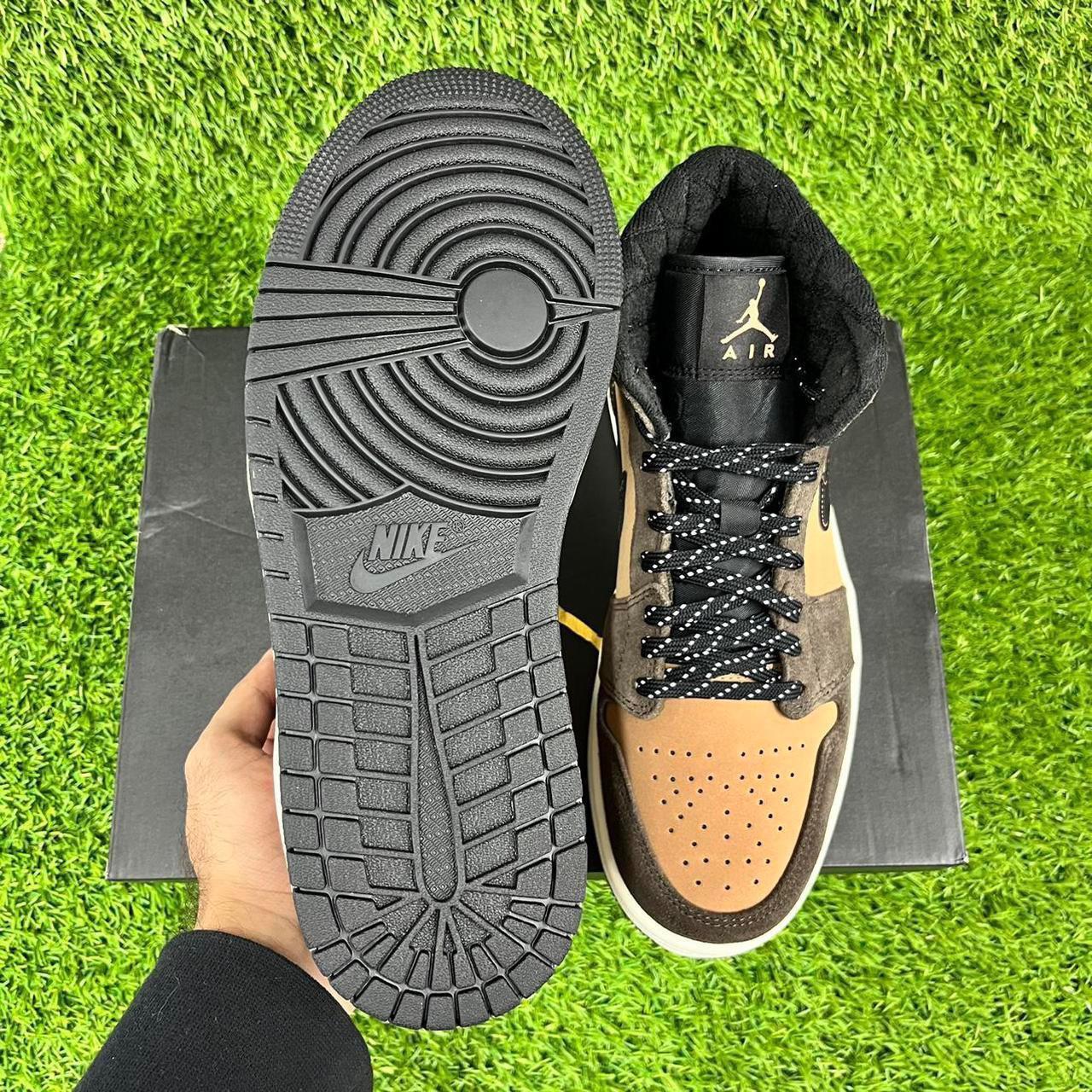 NIKE AIR JORDAN 1 MID SE DARK CHOCOLATE CRIMSON... Depop