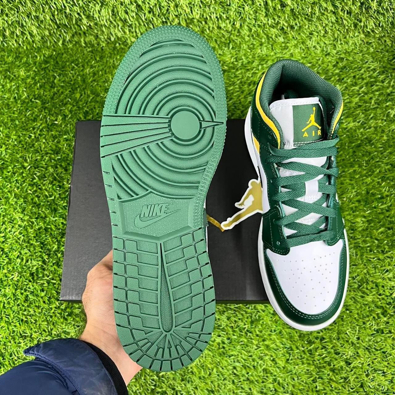 Nike Air Jordan 1 Mid Noble Green Pollen... Depop