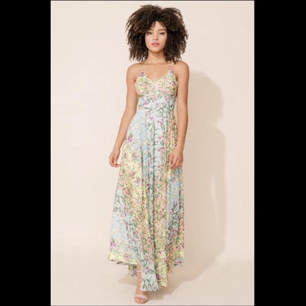 Yumi Kim Women's Green and Cream Dress
