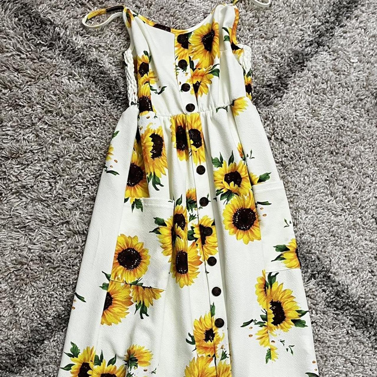 Cute sunflower outlet dress