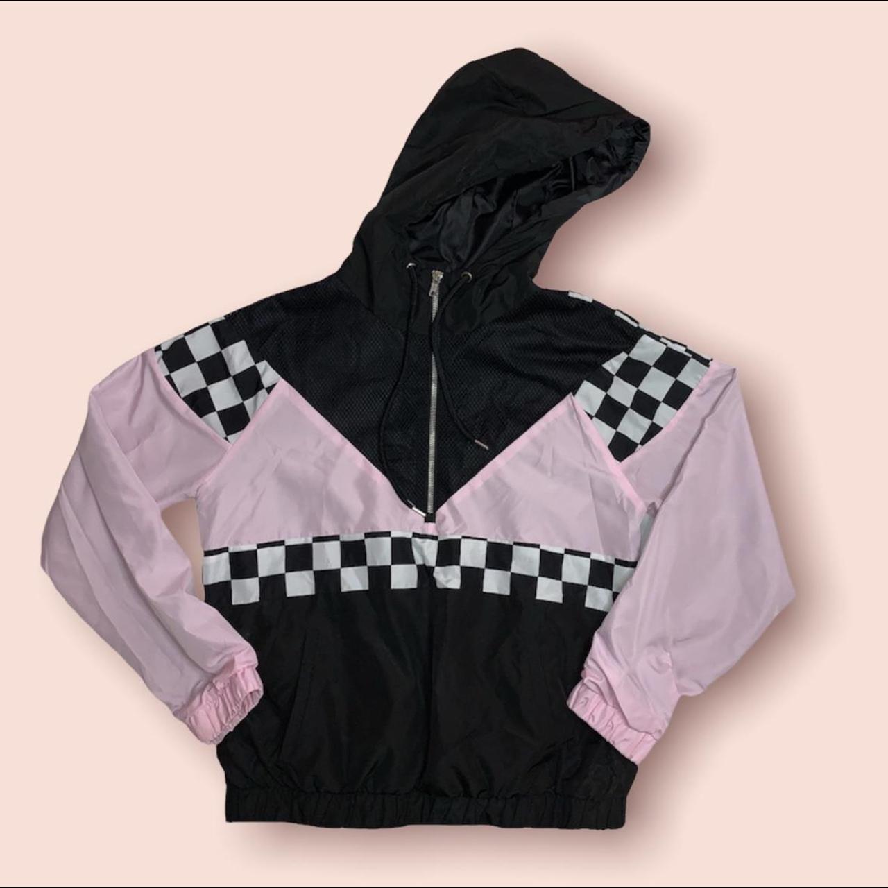 Checkered windbreaker outlet forever 21