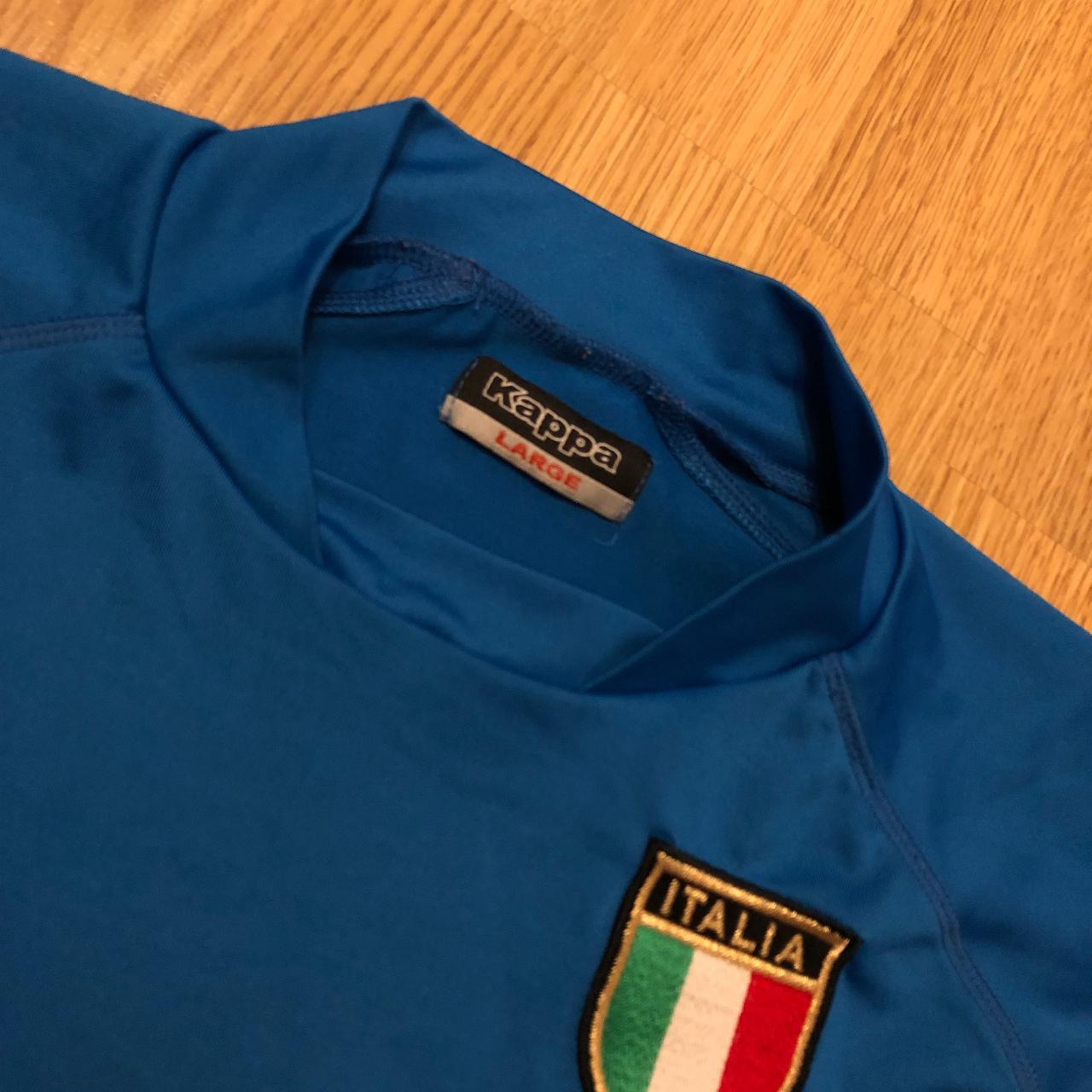 Italy Italia Kappa 2002 World Cup Shirt Home Jersey... - Depop