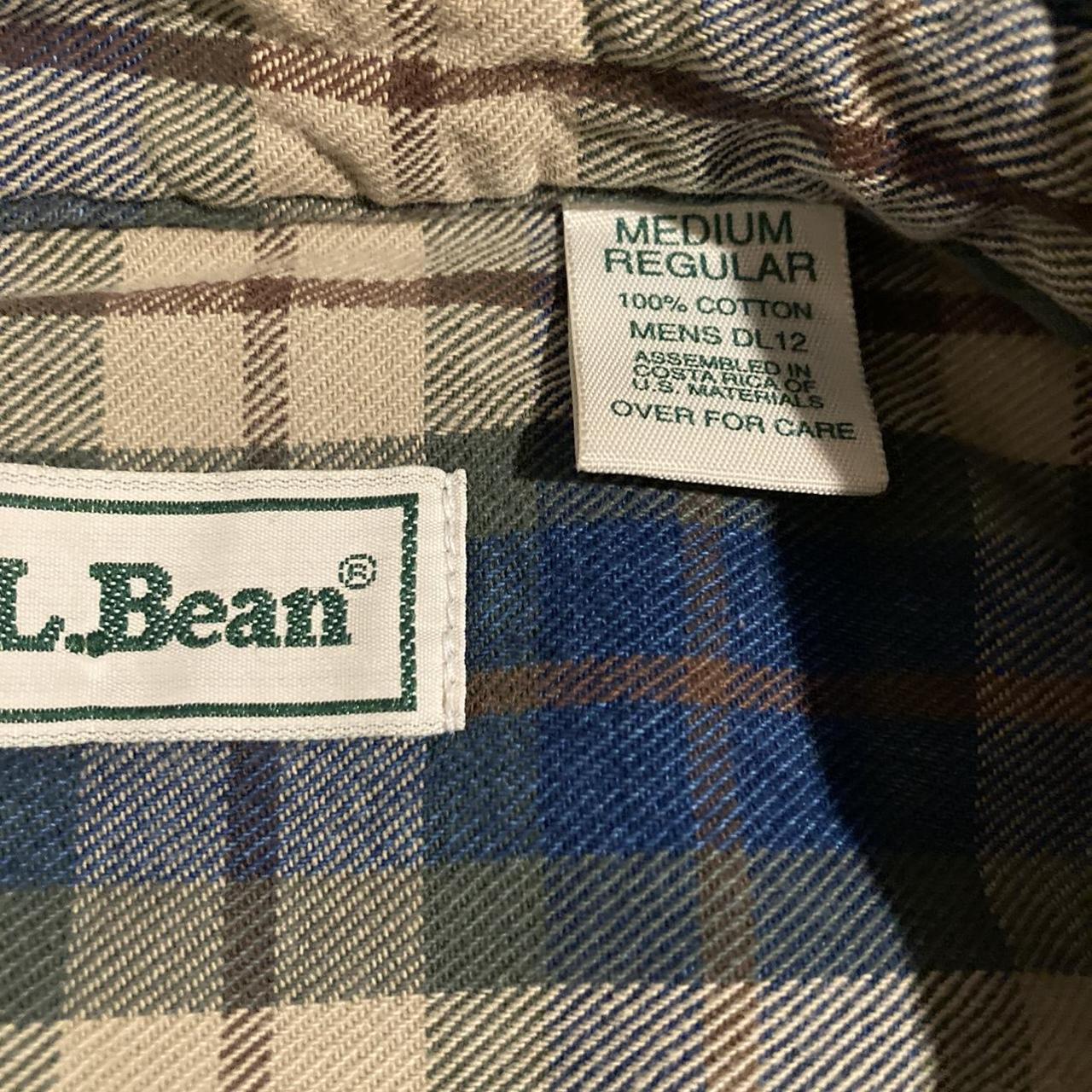 L.L. Bean flannel L.L Bean flannel, tagged as a... - Depop