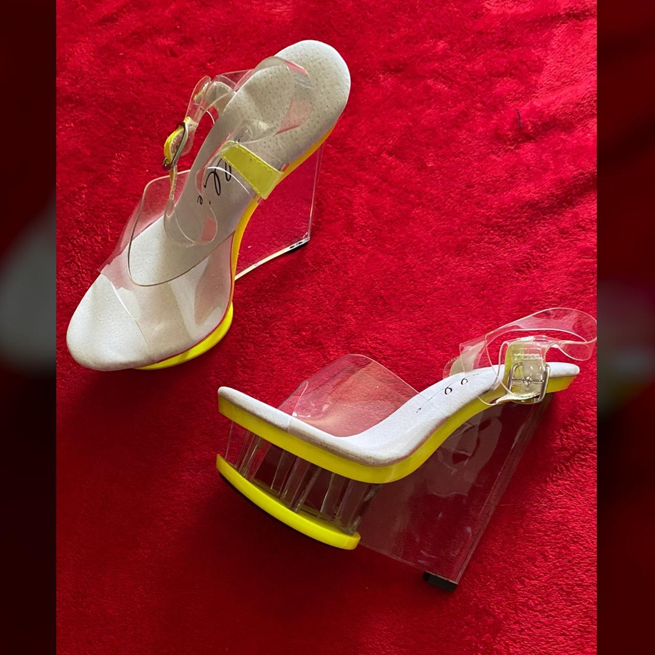 Clear deals neon shoes