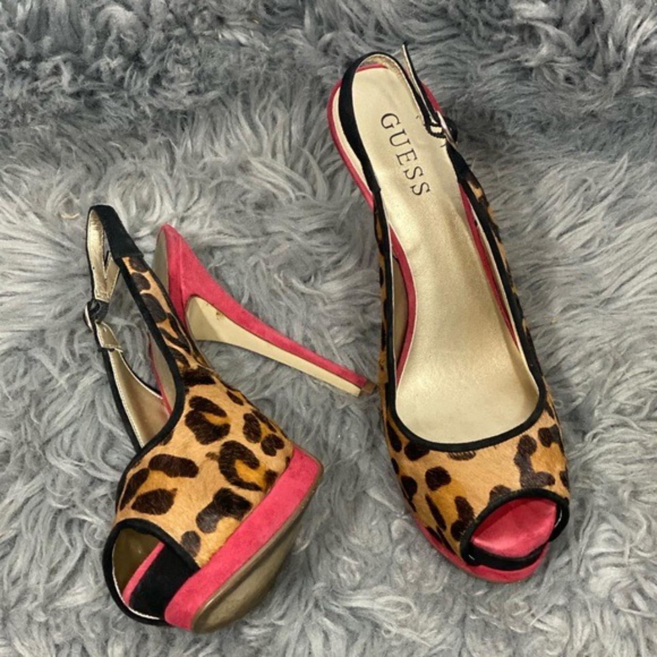 guess leopard trainers