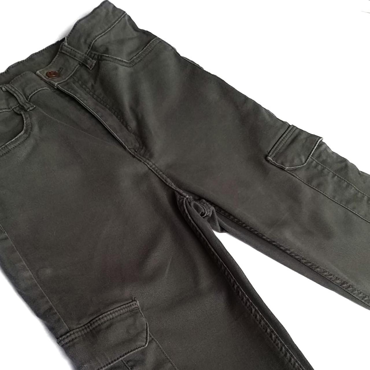 skinny dark green/khaki cargo pants. small size 12,... Depop