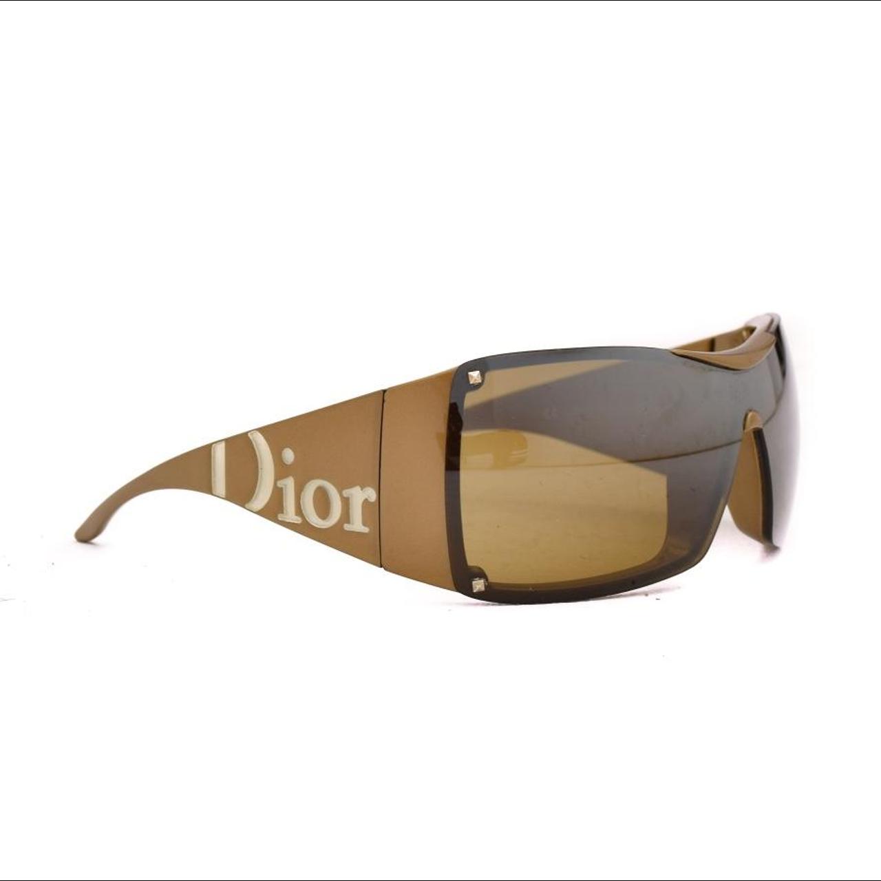 Dior Overshine Glasses in Gold Unisex used like... - Depop