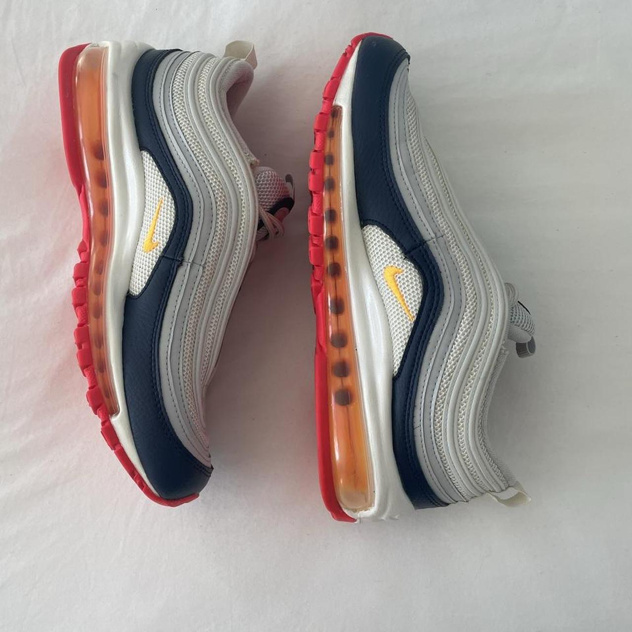 Nike air max 97 hot sale pure platinum laser orange