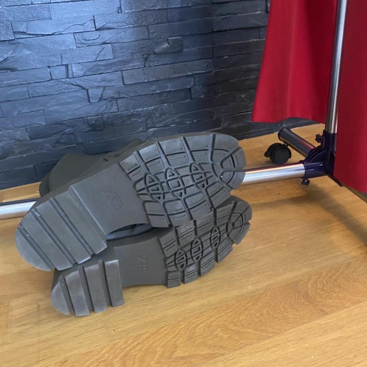 Zara rubberised khaki boots. Sold out everywhere... Depop