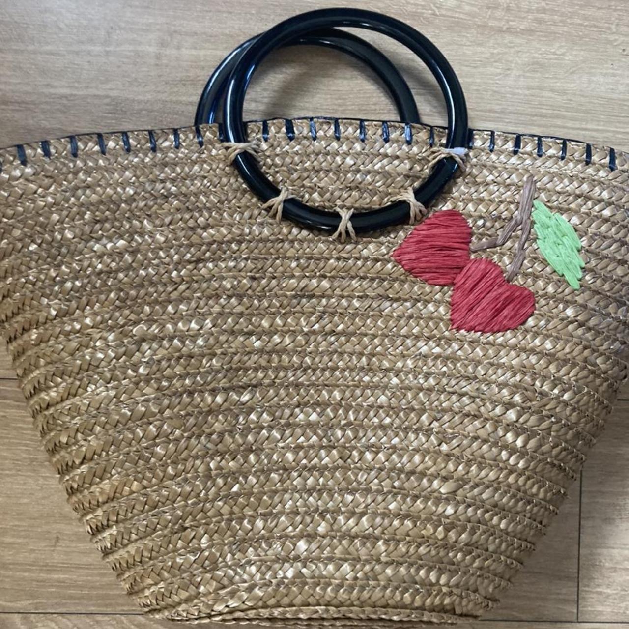 Lulu Guinness straw bag. bought on QVC. New but Depop