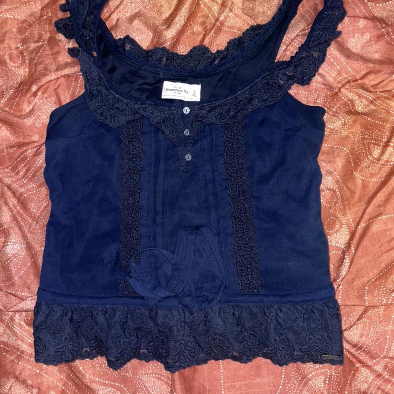 Size small Abercrombie and Fitch. Cutest lace on the... - Depop