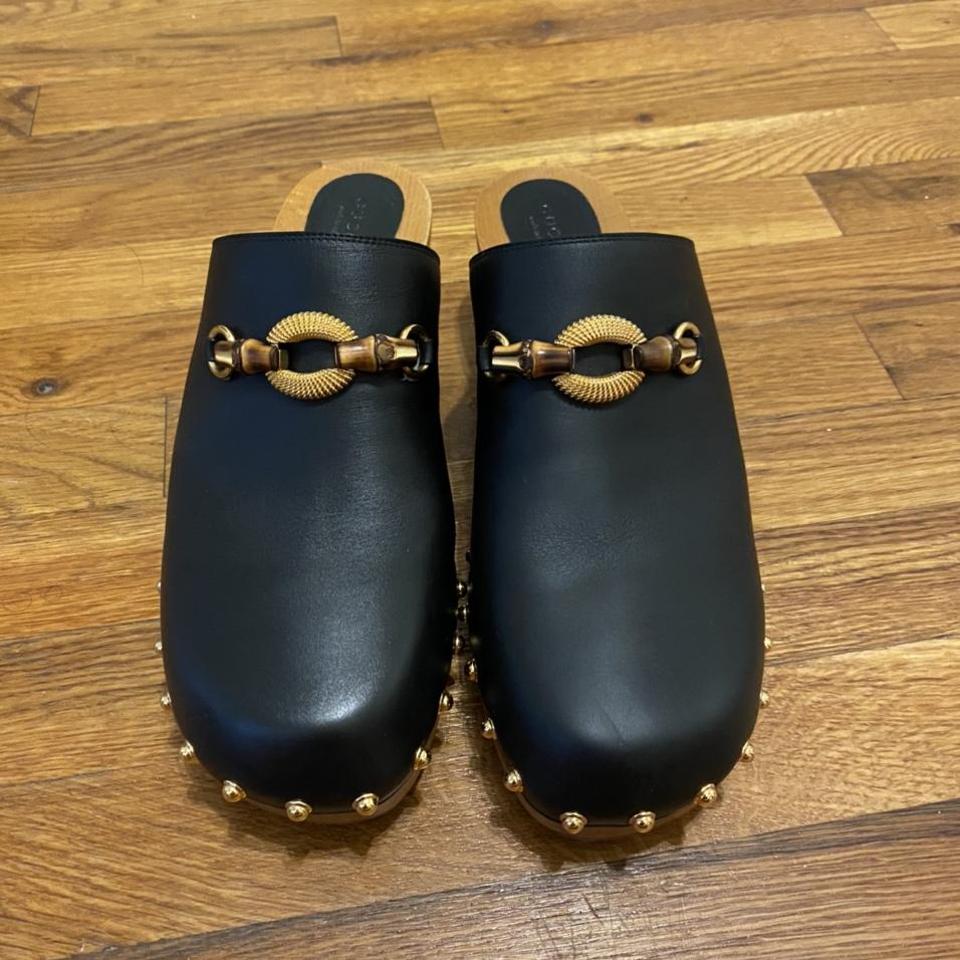 gucci bamboo clog